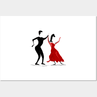 Flamenco Dance Tango Dancers Posters and Art